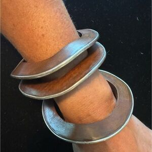 3 Silpada wood bracelets.  All 3 for $79